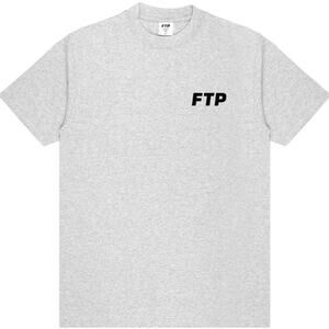 FTP Flocked Logo Tee (Heather Gray) – Size M – PRESALE